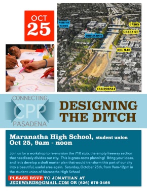 Renowned architect and urbanist Stefanos Polyzoides will lead two sequential visioning workshops Saturday, October 25 and Saturday, November 8, 9-noon at Maranatha High School.